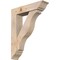 Ekena Millwork Funston Traditional Smooth Bracket w/ Offset Brace, Douglas Fir, 7 1/2"W x 32"D x 40"H BKT0806X32X40FST01SDF - alternate 1